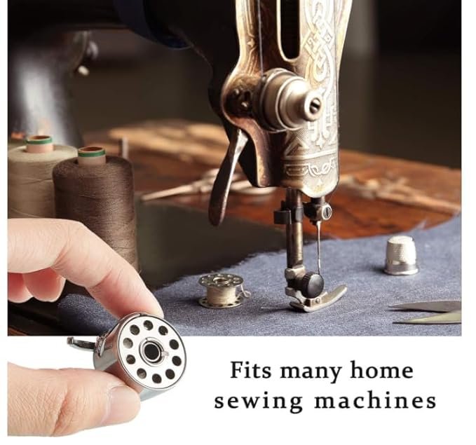 Bobbin Case 2 and 10 Bobbins for Singer/Usha/Vidya/Brother and Compatible with All Domestic Sewing Machines