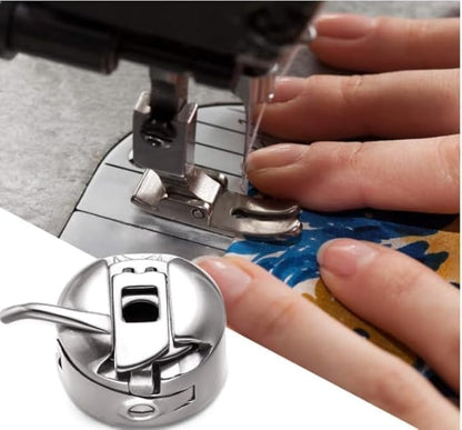 Bobbin Case 2 and 10 Bobbins for Singer/Usha/Vidya/Brother and Compatible with All Domestic Sewing Machines