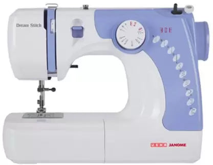 Usha Janome Wonder Stitch Plus with top hard cover